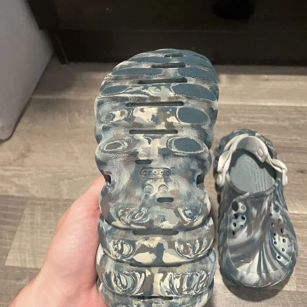 Crocs Echo Clog Marbled Black Sand Multi Kids Size C13 Kids 13